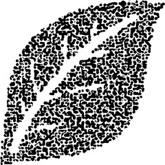 Leaf Silhouette Vector – Monochrome Decorative Leaf Design