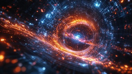 Fototapeta premium Digital Vortex.