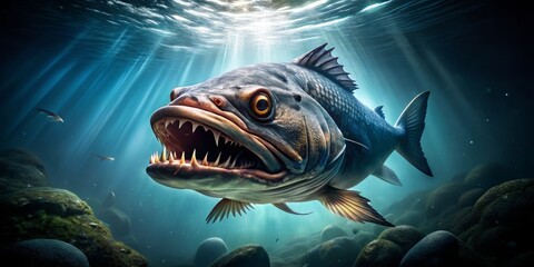 Ferocious Fish With Sharp Teeth