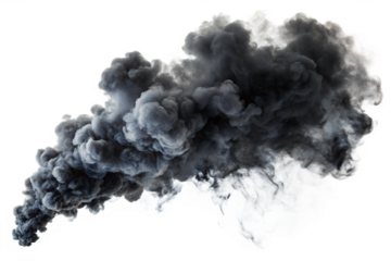 smoke on black background