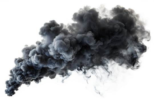 smoke on black background