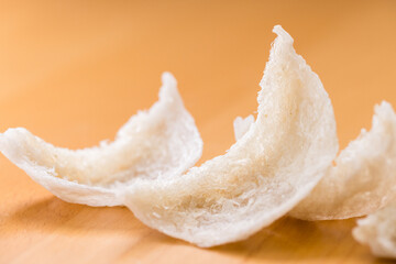 Dry bird nest close up