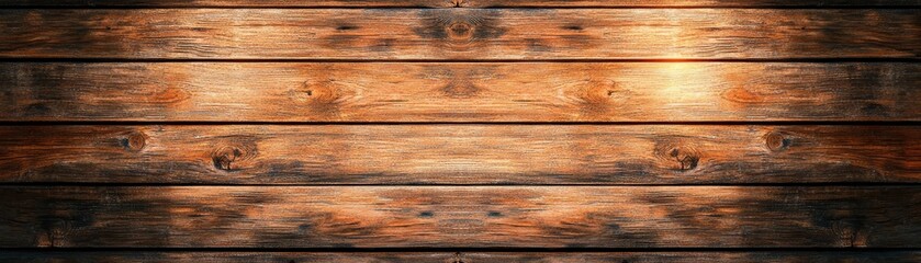 Fototapeta premium Rustic Wooden Background Texture with Sunbeams