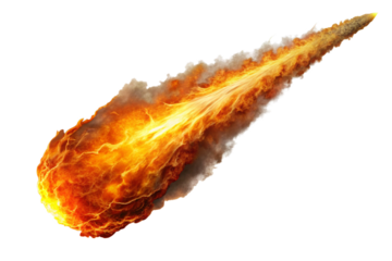 burning match on a white background