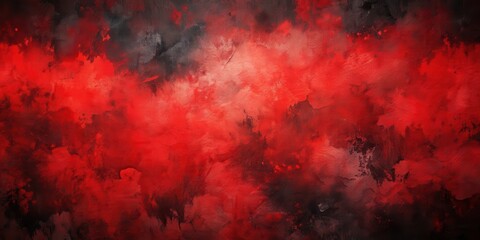 Painted background texture with vibrant red and black colors, background, texture, painted, vibrant, red, black, abstract