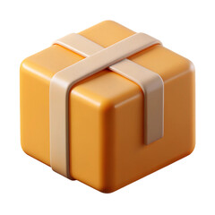 Package 3d cartoon style illustration