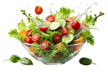 fresh salad with tomatoes