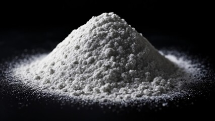  Pure white substance in a mound