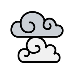 Clouds in Chinese style icon