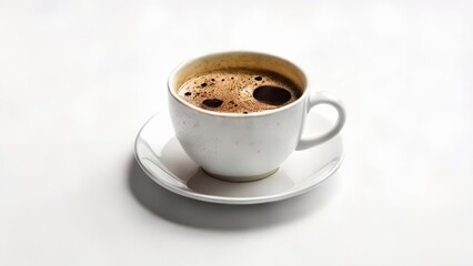 Fototapeta premium A moment of tranquility with a warm cup of coffee