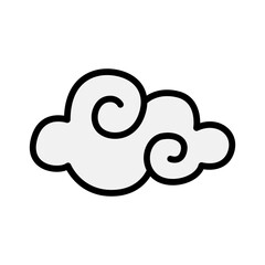 Clouds in Chinese style icon