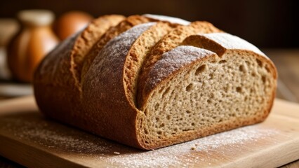  Freshly baked bread ready to be savored