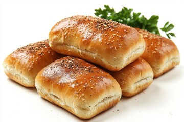 Fototapeta premium Freshly Baked Sesame Seed Rolls.