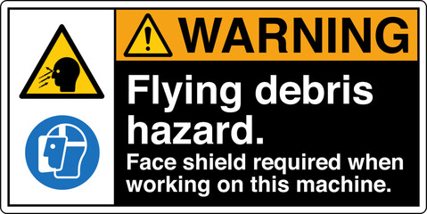 ANSI Z535 Warning Hazard Sign...