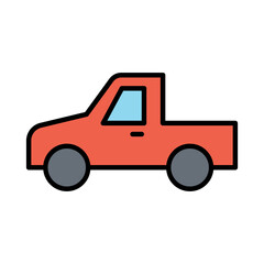 Pick-up truck icon