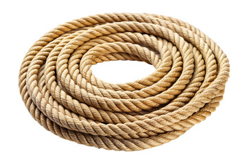 coil of rope isolated on a white background