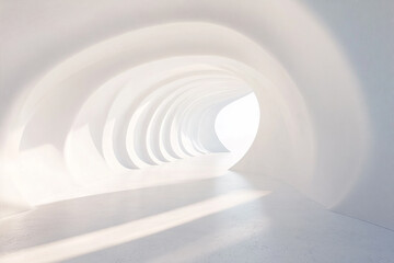 Obraz premium Abstract 3D rendering minimalist style architectural space scene