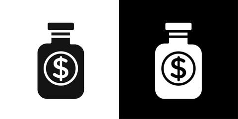 Business Remedy icon Flat vector set outline