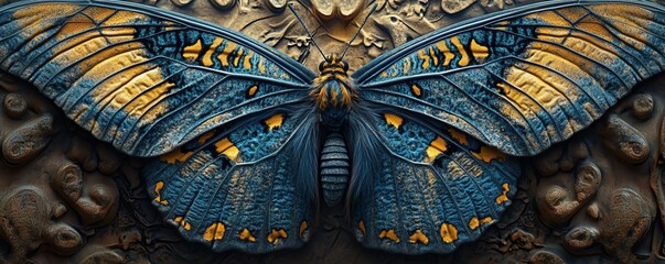 Beautiful butterfly with intricate details