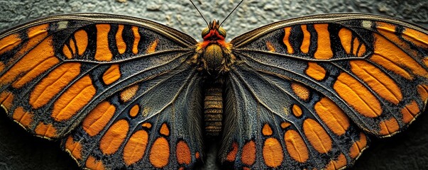 Colorful butterfly with vibrant wings