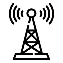 broadcast Line Icon