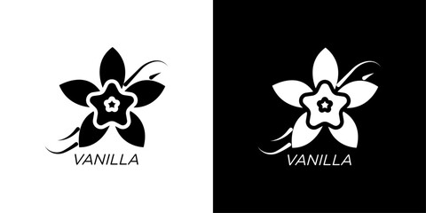 Vanilla icon Flat vector set outline