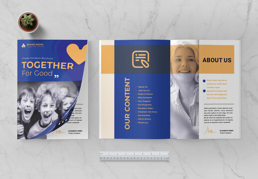 Charity Donation Brochure Template