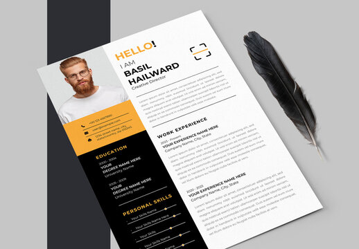 Classic Resume And Cover Letter Set