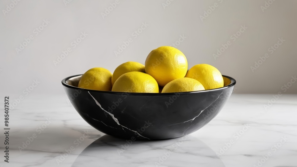 Sticker  Fresh citrus vibrant bowl timeless elegance