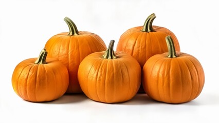 Obraz premium Autumns bounty captured in six vibrant pumpkins