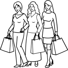 group-of-women-with-shopping-bags--