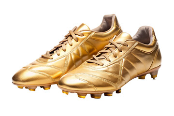 pair of golden boots isolated on a white background png