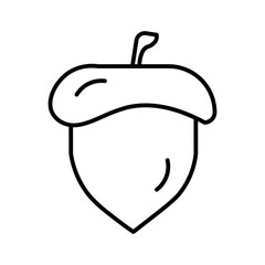 acorn line icon