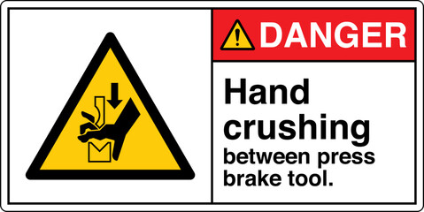 Obraz premium ANSI Z535 Safety Sign Marking...