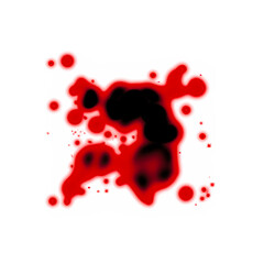 blood drop on white background