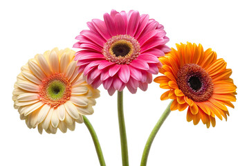 gerbera Dises isolated on a white background