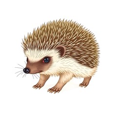 Obraz premium Curious Hedgehog on the Move