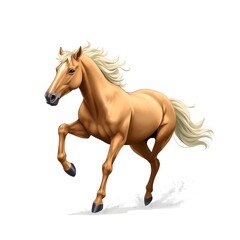 Obraz premium Graceful Wild Horse Trotting