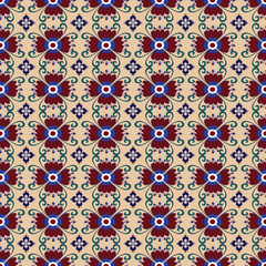 Fototapeta premium seamless pattern red flower