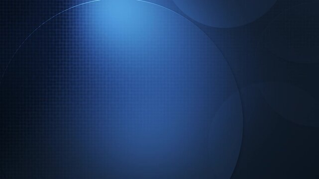 Dark blue abstract tech motion background with subtle moving circle shape minimal design. Seamless loop. 4K
