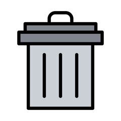 Trash can, bin icon