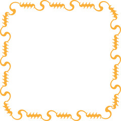 Aesthetic Abstract Wavy Decorative Geometric Shape Frame