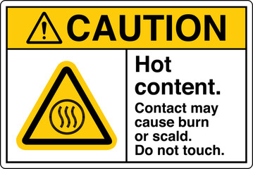 Obraz premium W079 ANSI Z535 Graphical symb...