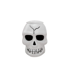 Skull shape  Halloween symbol  death concept  scary design. PNG transparent.
