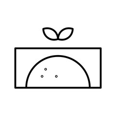 burrito line icon