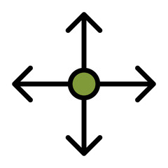 Selection, move, edit icon