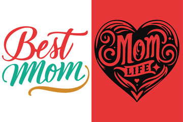 Mother day typography t shirt  illustration