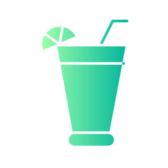 lemon juice gradient icon