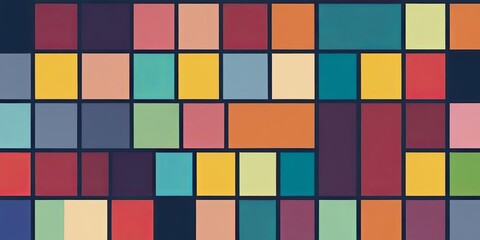 A colorful background with squares of different colors