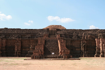 The in front of way of Khao Klang Nok in Si Thep historical park.
